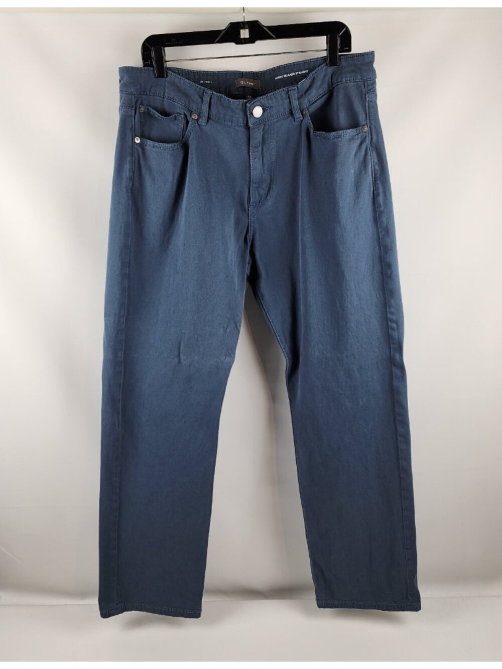 DL1961 Jeans Mens 35x30 Avery Relaxed Straight Lt Stone Blue